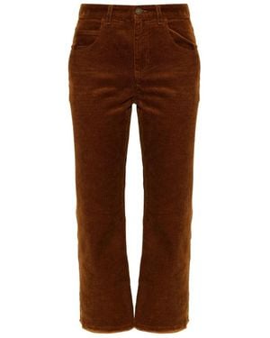 Isabel Marant Broeken ,Bruin ,Katoen Ruthie Corduroy Broek