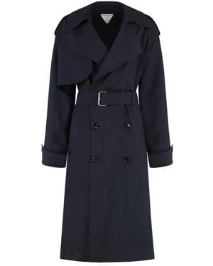 Bottega Veneta Trench Coats - Blue