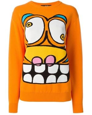 Jeremy Scott Round-Neck Knitwear - Orange