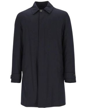 Corneliani Single-Breasted Coats - Azul