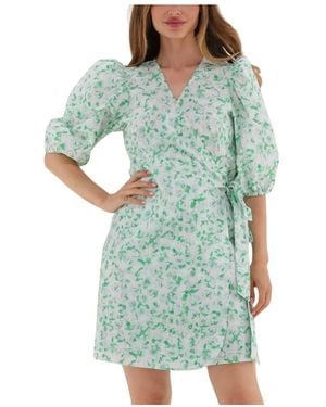 Just Female Grünes Garden Wrap Kleid Damen
