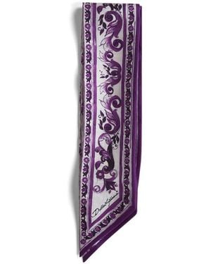 Dolce & Gabbana Silky Scarves - Purple