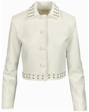 Liu Jo Leather Jackets - White