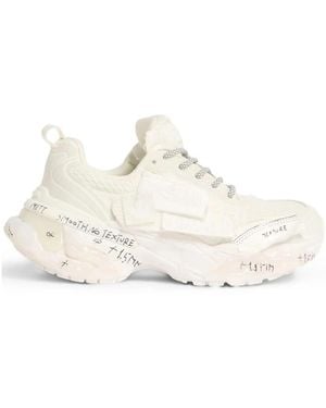 DSquared² Chunky Sole Sneakers Mit Künstlerischen Details - Weiß