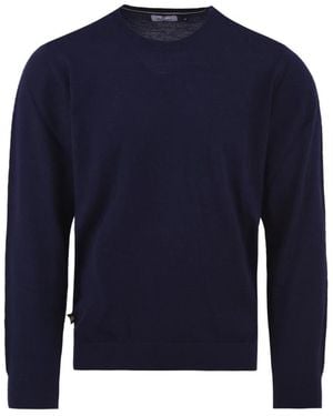 Aquascutum Round-Neck Knitwear - Blue