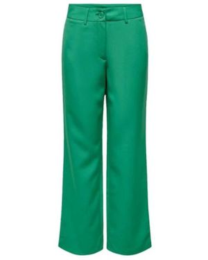 ONLY Broeken ,Groen ,Katoen Groene Alhambra Mid Straight Pant