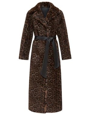 CESARE GASPARI Belted Coats - Marrone