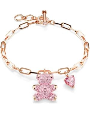 Swarovski Teddy Armband - Pink