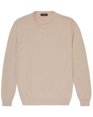Zanone Truien & Vesten ,Round-Neck Truien - Wit