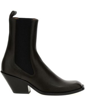 KHAITE Austin Enkelboot - Zwart