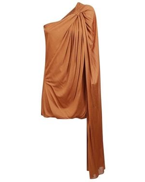 GIUSEPPE DI MORABITO Asymmetrisches Minikleid Mit Schal - Braun