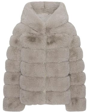 American Dreams Faux Fur & Shearling Jackets - Gris