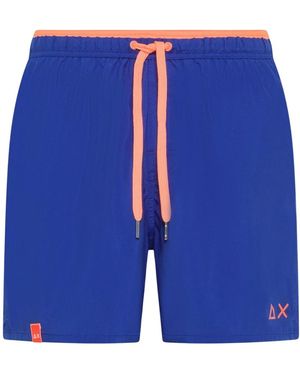 Sun 68 Mid-Length Swim Shorts - Blau