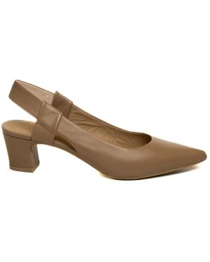 Unisa Schoenen ,Bruin ,Leer Javea Slingback Pomp