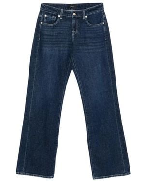 7 For All Mankind Rechte Jeans - Blauw