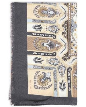 Etro Paisley Jacquard Schal - Mehrfarbig