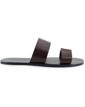 Saint Laurent Sliders - Brown
