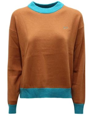 Sun 68 K43219 Wolmix Trui - Bruin