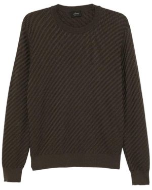 Brioni Round-Neck Knitwear - Brown