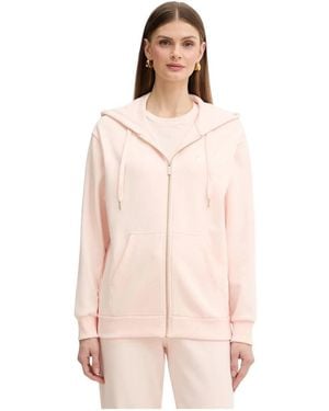 ARMANI EXCHANGE Hoodies & Sweatvesten ,Roze ,Katoen Zip-Through Hoodie