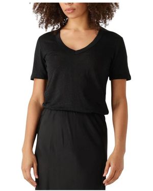 Resort Finest Tops ,Zwart ,V-Neck T-Shirt