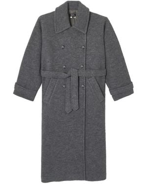 24AW【A.P.C.】Straight Hem Belted Coat A.P.C. wool-blend Belted Coat | Brown | FARFETCH