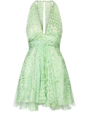 Roberto Cavalli Short Dresses - Green