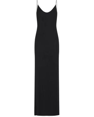 Saint Laurent Kleedjes ,Zwart ,Cassandre-Chain Backless Dress
