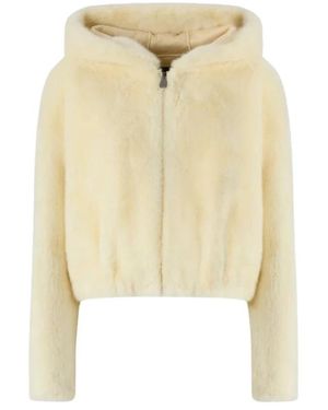 Pinko Faux Fur & Shearling Jackets - Neutro