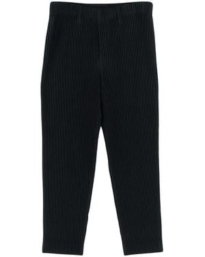 Issey Miyake Slim-Fit Trousers - Black