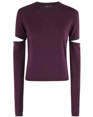 FEDERICA TOSI Round-Neck Knitwear - Morado