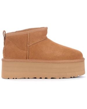 UGG Ultra Mini Plateau Stiefelette - Braun