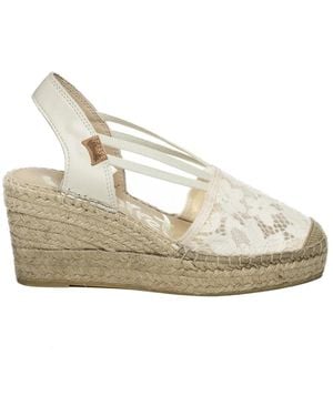 Vidorreta Normandie Espadrille Wedge - Mettallic