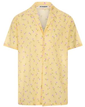Jil Sander Short Sleeve Shirts - Yellow