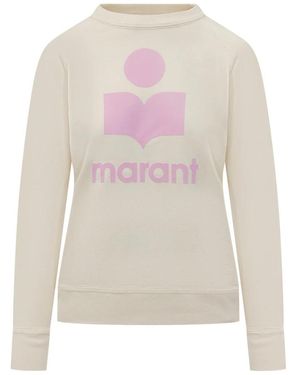 Isabel Marant Hoodies & Sweatvesten ,Katoen Long Sleeve Sweatshirt - Wit