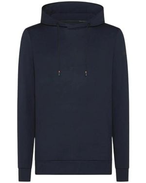 Rrd Technische Stoffkapuzenpullover Mit Kapuze - Blau
