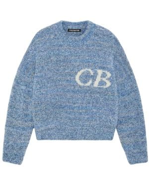 Cole Buxton Boucle Logo Sweatshirt - Blau