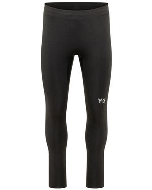Y-3 Fitness ,Zwart ,Polyester Running Leggings