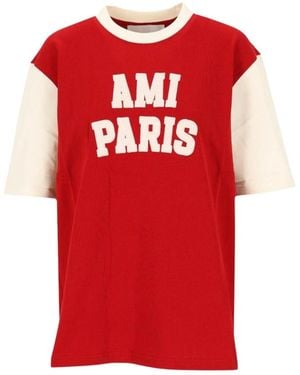 Ami Paris T-Shirts - Rojo