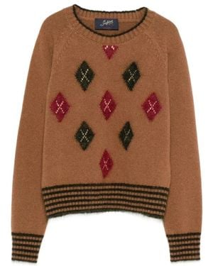 The Seafarer Round-Neck Knitwear - Marron