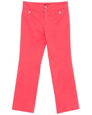 Etro Cotton Elastane Pants - Rood