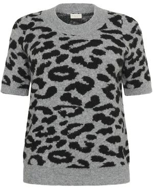 Kaffe Round-Neck Knitwear - Nero