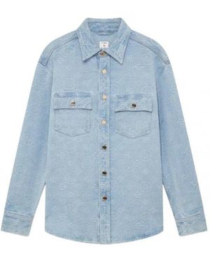 CASABLANCA Denim Shirts - Blue