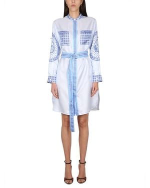 Burberry Shirt Dresses - Blu