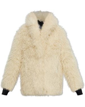 Moncler Faux Fur & Shearling Jackets - Neutre