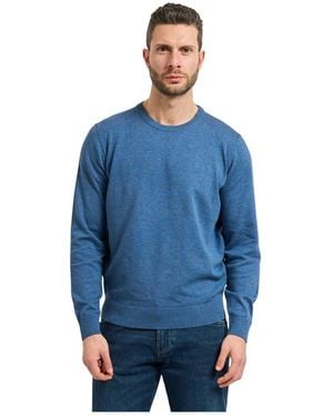 Bugatti Rundhals-Pullover - Blau