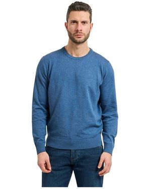 Bugatti Trui Met Ronde Hals - Blauw