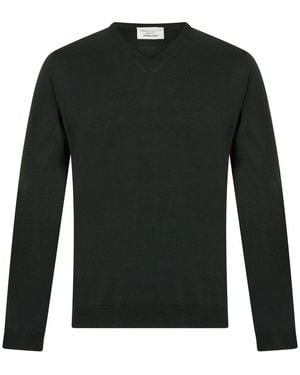 Roberto Collina V-Hals Trui Van Wol - Groen