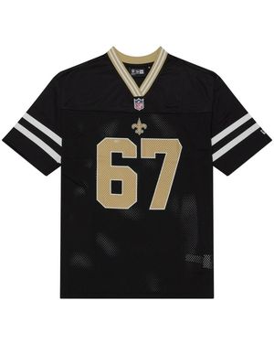 KTZ Tops ,Zwart ,Saints Nos Nfl Mesh Tee