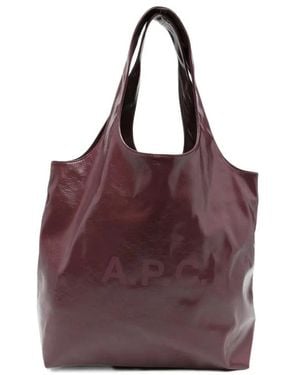 A.P.C. Tassen ,Rood ,Polyester Ninon Tote - Paars